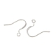 Brass Flat Ear Wire&nbsp;KK-CBA57BD-09P-2