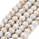 Assembled Synthetic Stone and Trochus Shell Beads Strands&nbsp;G-B128-08C-01-1