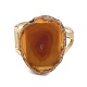 Rack Plating Brass with Natural Agate&nbsp;RJEW-Q809-01C-2