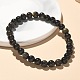 Natural Golden Sheen Obsidian Bead Stretch Bracelets&nbsp;BJEW-K212-A-020-1