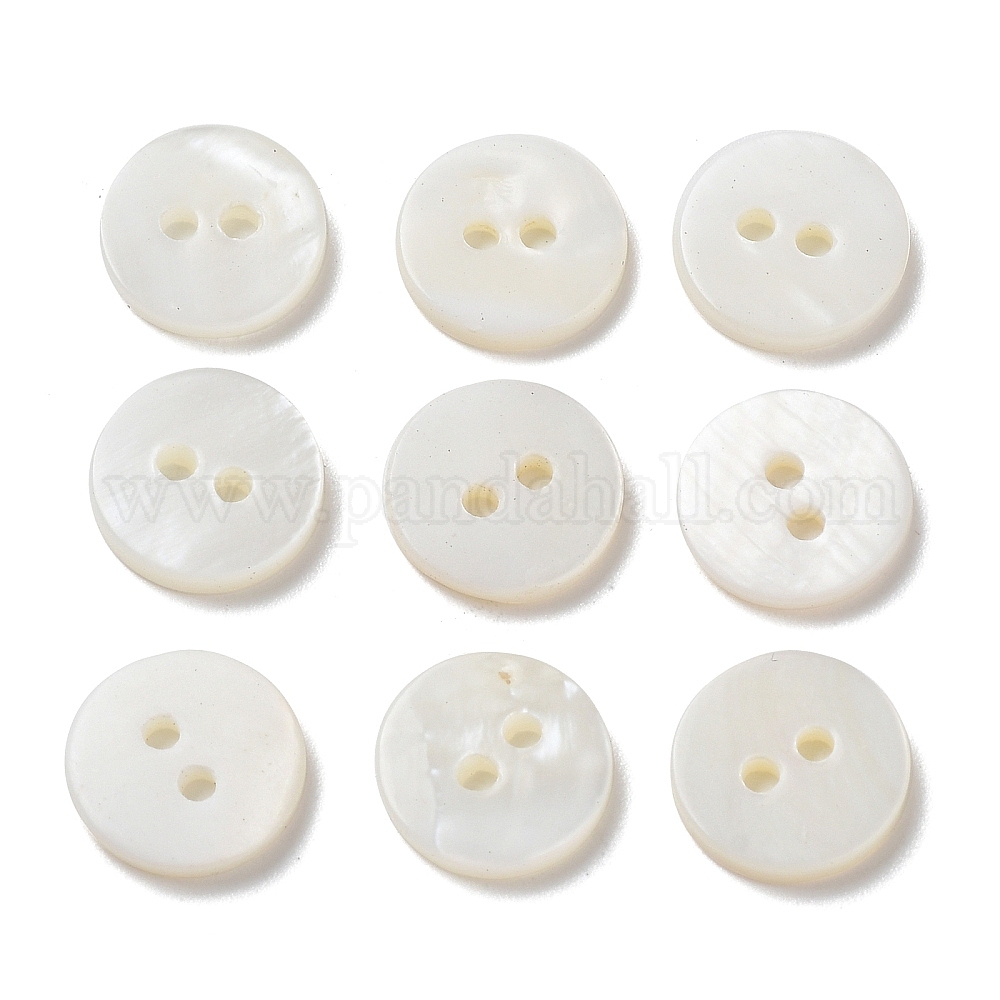 Wholesale Natural Freshwater Shell Buttons - Pandahall.com