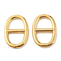 PVD Vacuum Plating 304 Stainless Steel Connector Charms, Long-Lasting Plated, Navy Mesh Charms, Marine Mesh Charms, Oval, Golden, 35x23.5x3mm, Hole: 12x15mm