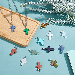 Cross Gemstone Pendants Sets&nbsp;G-PH0027-01