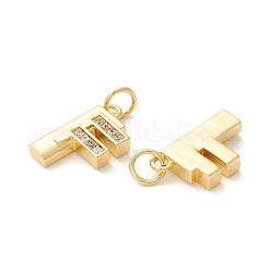 Rack Plating Eco-friendly Brass Micro Pave Clear Cubic Zirconia Charms&nbsp;KK-D072-01G-F-NR