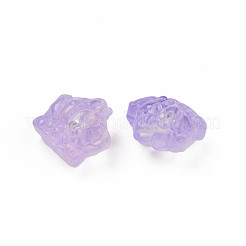 Two Tone Transparent Spray Painted Glass Beads&nbsp;GLAA-Q092-02-C01