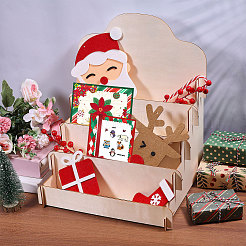 4-Tier Wood Display Riser Stands for Greeting Cards&nbsp;ODIS-GL0001-10