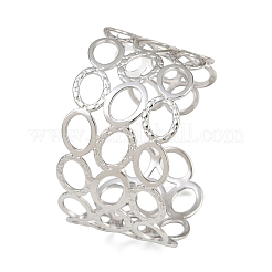 304 Stainless Steel Cuff Bangles for Women&nbsp;BJEW-G757-11P