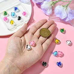16Pcs 8 Colors Glass Beads&nbsp;LAMP-CJ0001-99