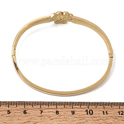 304 Stainless Steel Crystal Rhinestone Hinged Cuff Bangles for Women&nbsp;SA-CBA61B8-07G