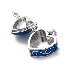 Brass Enamel Locket Pendants&nbsp;KK-F894-15P