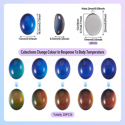 DIY Oval Pendant Making Kits&nbsp;DIY-TA0015-36