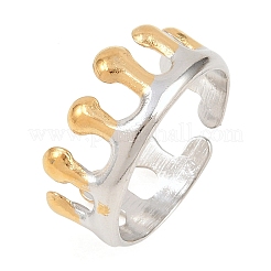304 Stainless Steel Cuff Open Rings&nbsp;RJEW-Z138-01GP-01