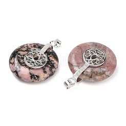 Natural Rhodonite Pendants&nbsp;GG-CBAF4FB-02S-B09