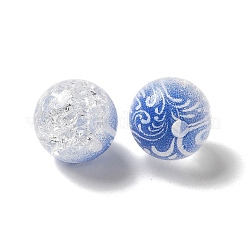 Duotone Spray Painted Crackle Acrylic Beads&nbsp;OACR-G029-02H