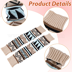 1 Pair Acrylic Fiber Leg Warmers Socks&nbsp;AJEW-CY0002-12B
