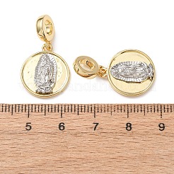 Two Tone Brass European Dangle Charms&nbsp;KK-H278-02GP
