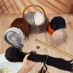 9Pcs 9 Styles Artificial Wool Costume Accessories&nbsp;DIY-MA0007-02