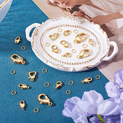 16Pcs 8 Styles Brass Lobster Claw Clasps&nbsp;KK-TA0003-04