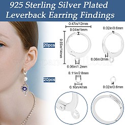 20Pcs 304 Stainless Steel Leverback Earring Findings&nbsp;DIY-BBC0001-83