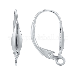 Sterling Silver Leverback Hoop Earrings Findings&nbsp;X-STER-A002-236