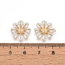 Brass Micro Pave Cubic Zirconia Pendants&nbsp;ZIRC-T016-20