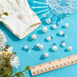 48Pcs 3 Styles Plastic Pearl No Sewing Buttons&nbsp;FIND-NB0006-78B