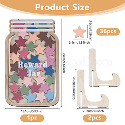 Wooden Personalized Reward Jars&nbsp;AJEW-WH0070-21A