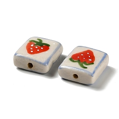 Printed Handmade Porcelain Beads&nbsp;LAMP-D303-06F-02