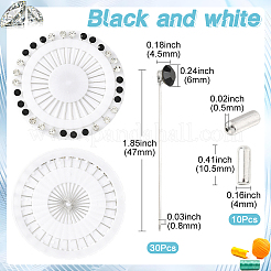 1 Set Iron Rhinestones Brooches&nbsp;AJEW-SC0031-23B