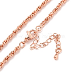 Brass Wheat Chain Necklaces for Women&nbsp;NJEW-G084-23RG