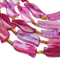 Dyed & Heated Natural Banded Agate Beads Strands&nbsp;GG-CBAB9C6-B04-01