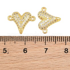Brass Micro Pave Clear Cubic Zirconia Connestor Charms&nbsp;CU-CBAB3AD-02G-02