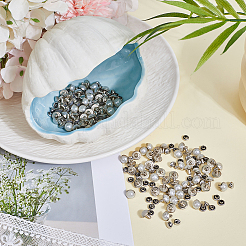 100Pcs Brass with Glass Pearl Rivets&nbsp;KK-CL0001-02