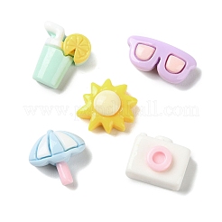 Opaque Resin Cabochons&nbsp;CRES-F030-01E
