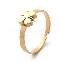 304 Stainless Steel Adjustable Rings for Women&nbsp;RJEW-F169-01G-02