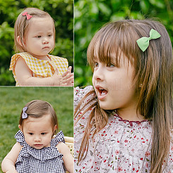 Grosgrain Bowknot Alligator Hair Clips&nbsp;PHAR-NB0001-02