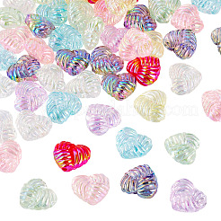 35Pcs UV Plating Iridescent Acrylic Beads&nbsp;OACR-TA0004-20