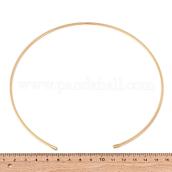 2MM 201 Stainless Steel Wire Cuff Choker Necklace&nbsp;NJEW-Z098-03G