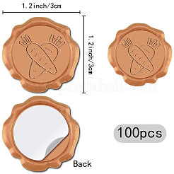 100Pcs Adhesive Wax Seal Stickers&nbsp;DIY-CP0011-13E