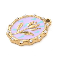 304 Stainless Steel Enamel Pendants&nbsp;STAS-H483-42G-01