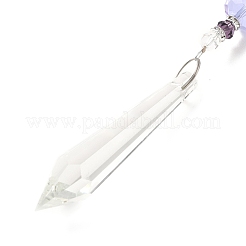 Amethyst Pendant Decoration&nbsp;AJEW-P098-05P