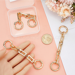 3Pcs Alloy Rectangle Link Bag Extender Chains&nbsp;PURS-BBC0001-05
