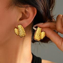 304 Stainless Steel Stud Earrings for Women&nbsp;WGFE882-01