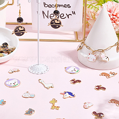 80Pcs 20 Styles Alloy Enamel Pendants&nbsp;ENAM-SC0007-08A