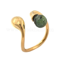 304 Stainless Steel Cuff Rings&nbsp;RJEW-D317-02A-G