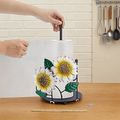 Iron Desktop Tissue Storage Holder&nbsp;AJEW-WH0709-274