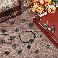 20Pcs Natural Indian Agate European Beads&nbsp;G-SP0001-47