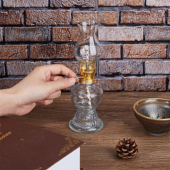 Transparent Glass Lamp Shade Kerosene Lamp&nbsp;LS-AJEW-WH0314-457B
