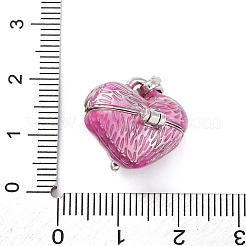 Brass Enamel Locket Pendants&nbsp;KK-F894-14P