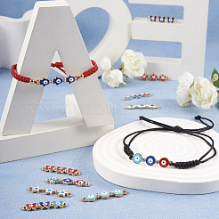 50Pcs 25 Styles Alloy Enamel Connector Charms&nbsp;FIND-TA0003-23